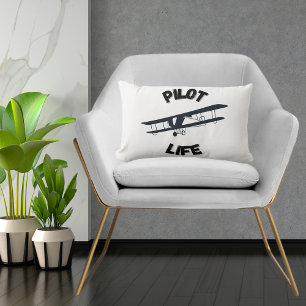 Coussin Rectangle Pilote Cool d'avion Avion simple Avion