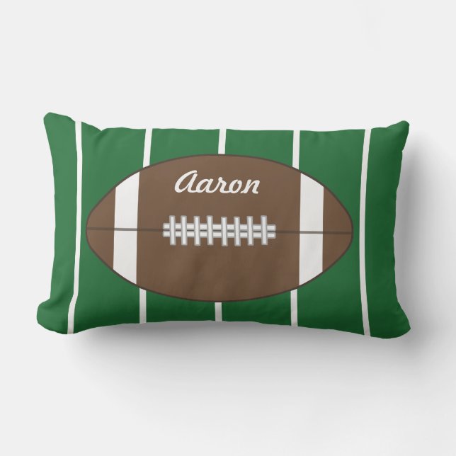Coussin Rectangle Pilote de football personnalisé (Recto)