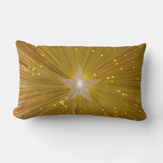 Coussin Rectangle Pilote de jeton imprimé Gold Star (Recto)