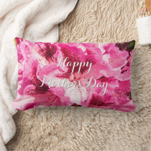 Coussin Rectangle Pink Floral Bliss - Fête des Mères personnalisée