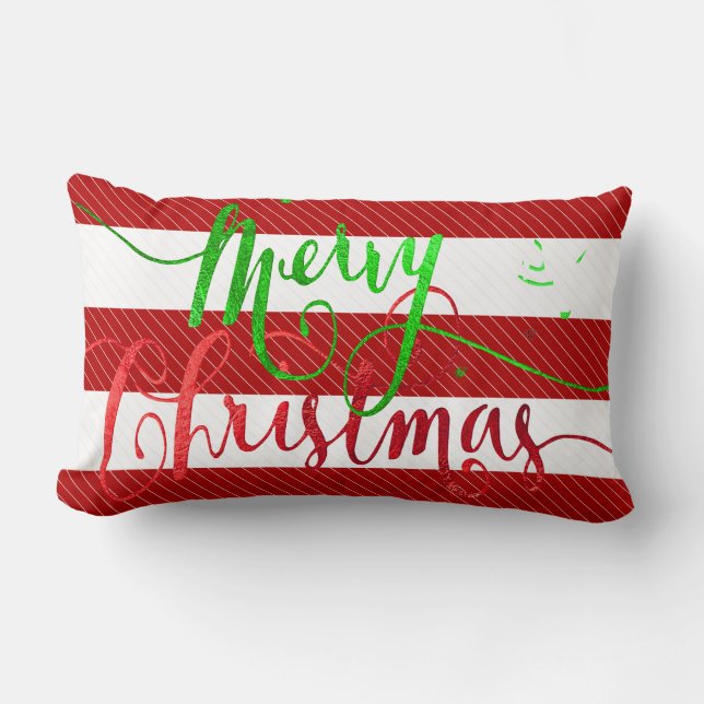 Coussin Rectangle PixDezines Joyeux Noël, Bébé il fait froid dehors (Recto)