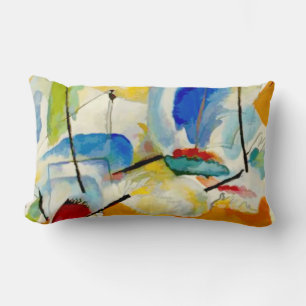 Coussin Rectangle PixDezines Kandinsky 1913 Bataille Navale Improv 3