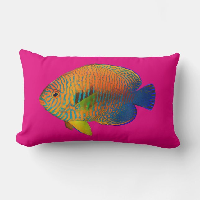 Coussin Rectangle PixDezines Potter's angelfish/do-it-yourself arriè (Recto)