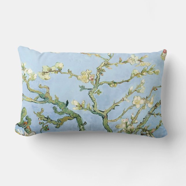 Coussin Rectangle PixDezines Van Gogh Floraison d'amandier à Saint-R (Recto)