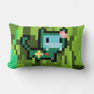 Coussin Rectangle pixel cat