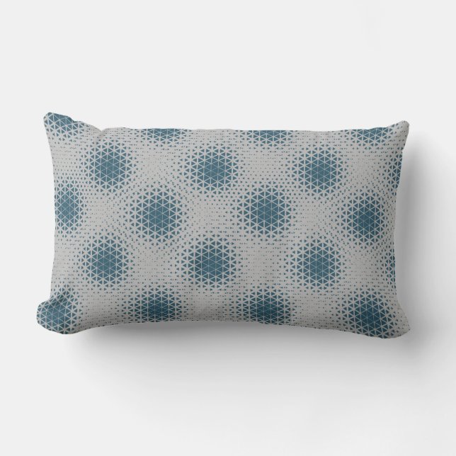 Coussin Rectangle Pixel Motif 10.B.bw LGrey BG (Recto)