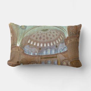 Coussin Rectangle Plafond en dôme intérieur coloré de la Mosquée Ble