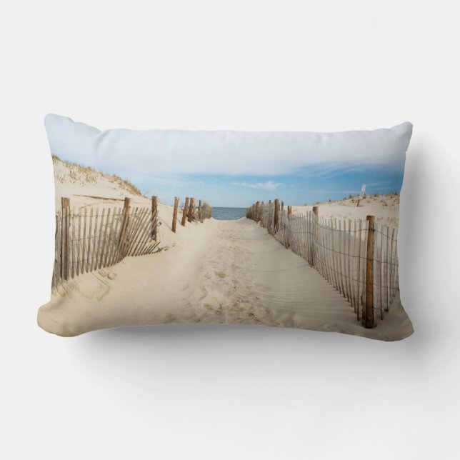Coussin Rectangle Plage tranquille (Recto)