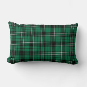 Coussin Rectangle Plaid vert clair de tartan de chasse de MacLean de