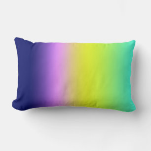 Coussin Rectangle Planche de couleurs d'été Ombre violet jaune vert