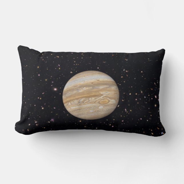 Coussin Rectangle Planète Jupiter étoile Ciel Lumbar Lombage (Recto)