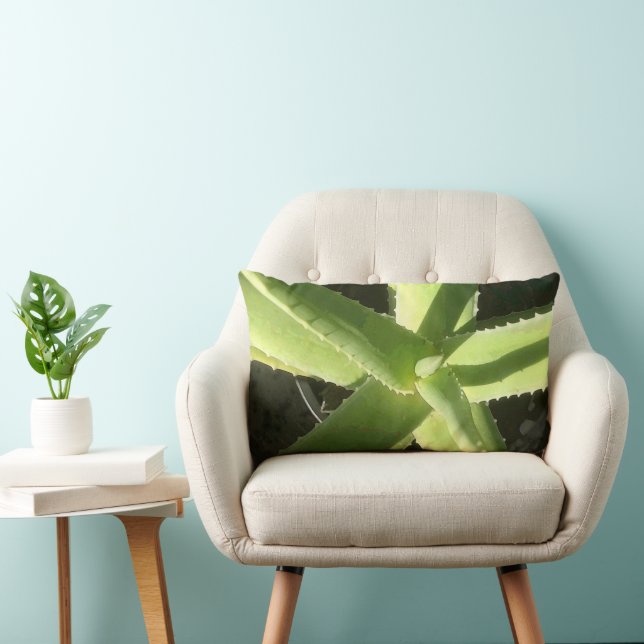 Coussin Rectangle Plante d'aloès (Chaise)