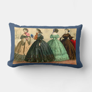 Coussin Rectangle Plaque de mode allemande 1861