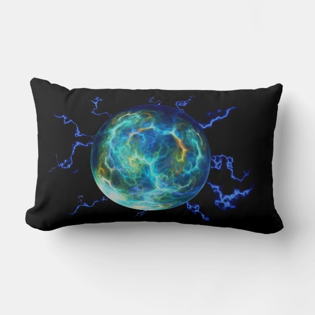 Coussin Rectangle Plasma électrique (Recto)