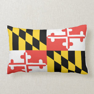 Coussin Rectangle Plein carreau de drapeau du Maryland