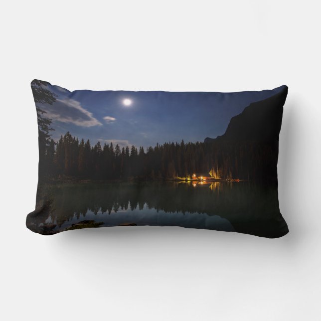 Coussin Rectangle Pleine lune | Lake Louise, Canada (Recto)