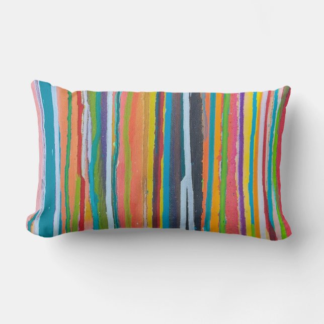 Coussin Rectangle Plongé dans le bois de coton de sucre Lombard (Recto)