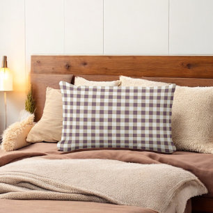 Coussin Rectangle Plum Buffalo Plaid Holiday