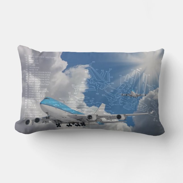 Coussin Rectangle podushka pour des aviateurs (Recto)