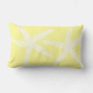 Coussin Rectangle Poêle blanc Pastel Jaune Sunshine Beach Cool