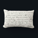 Coussin Rectangle Poème de paroles de chanson personnalisé<br><div class="desc">Personnalisez ce coussin avec les paroles de votre chanson préférée ou un poème. Un cadeau spécial de paroles de chanson qui réchauffera le cœur pendant des années.</div>