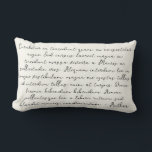 Coussin Rectangle Poème lyrique de chanson personnalisée<br><div class="desc">Customisez ce coussin avec vos paroles de chanson préférées ou votre poème. Un cadeau spécial de paroles de chansons qui réchauffera le coeur pour les années à venir.</div>