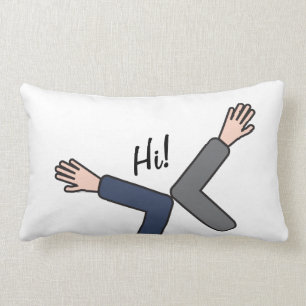 Coussin Rectangle Poignée à coude Coronavirus