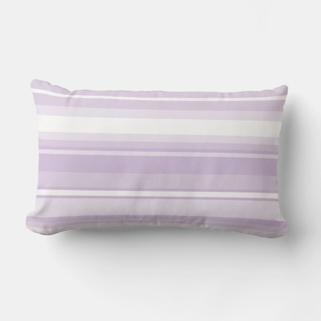 Coussin Rectangle Poignée rayures violettes (Recto)