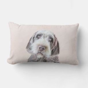 Coussin Rectangle Pointing à poils durs Peinture Griffon - Art Chien