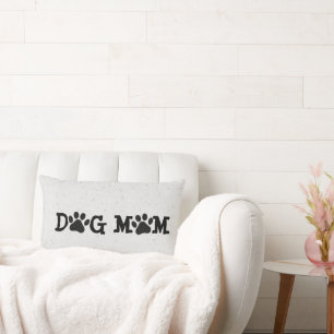 Coussin Rectangle POIS DOG MOM Pawprints