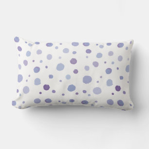 Coussin Rectangle pois peint à la main