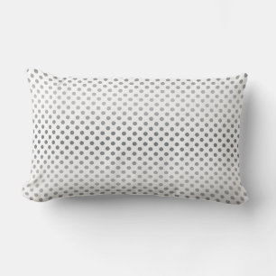 Coussin Rectangle Pois Silver Gradient par Shirley Taylor