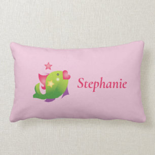 Coussin Rectangle Poisson rose Étoile Girls mignons Animaux Nom de 