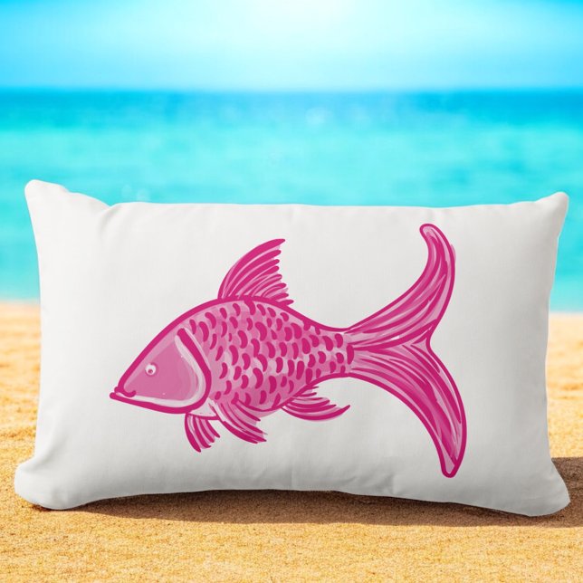 Coussin Rectangle Poisson Rose Prépa  (Créateur téléchargé)