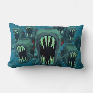 Coussin Rectangle Poisson zombie