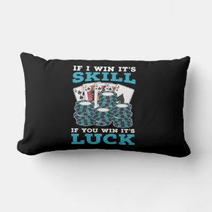 Coussin Rectangle Poker Si Vous Gagnez C'Est La Chance