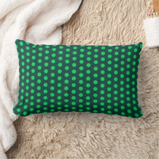 Coussin Rectangle Polka Point Spots Emerald tons verts
