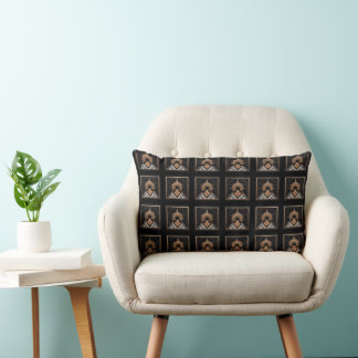 Coussin Rectangle Polyester géométrique d'élasticité