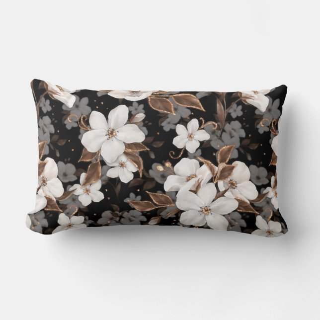 Coussin Rectangle Pomme fleurs (Recto)