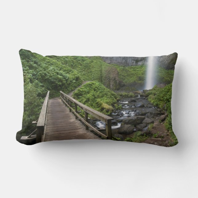 Coussin Rectangle Pont à Latourell Falls, Columbia River Gorge, (Recto)