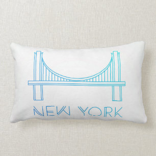 Coussin Rectangle Pont de Brooklyn   New York City