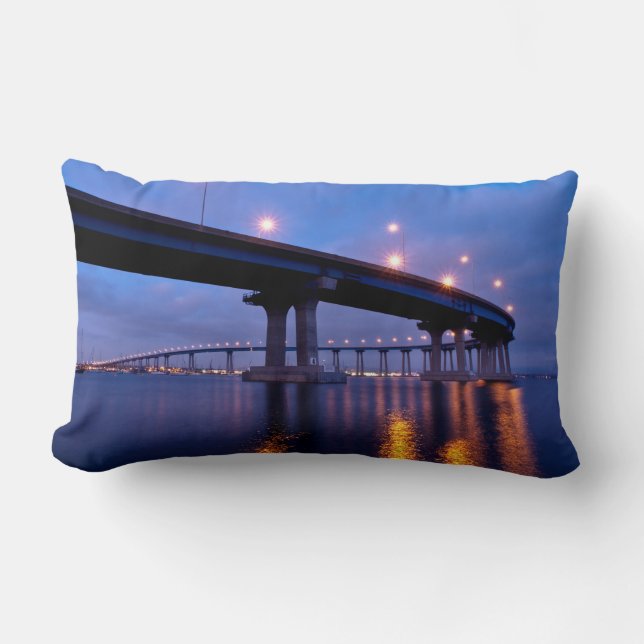 Coussin Rectangle Pont du Coronado à Dusk (Recto)