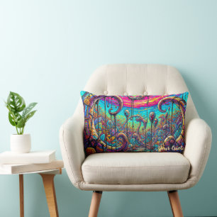 Coussin Rectangle Portail de Paysage de Rêve Surréaliste Fantaisie C