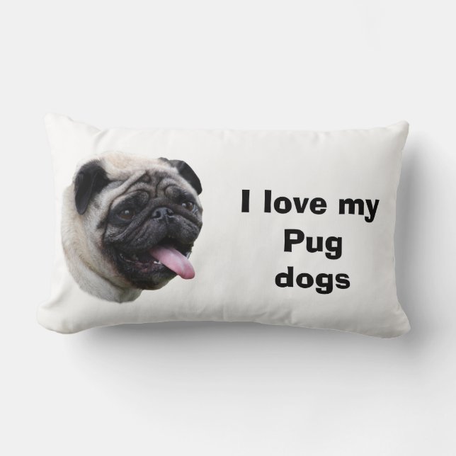 Coussin Rectangle Portrait de photo d'animal familier de chien de (Recto)