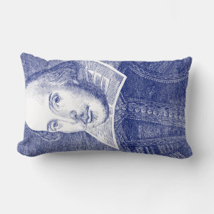 Coussin Rectangle Portrait de William Shakespeare issu du Premier Fo