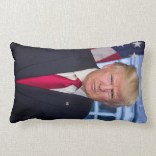 Coussin Rectangle Portrait officiel présidentiel de Donald Trump
