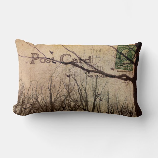 Coussin Rectangle Poste vintage (Recto)