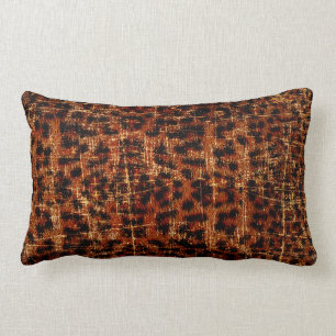 Coussin Rectangle Poster de animal de Grunge Jaguar Vintage en détre