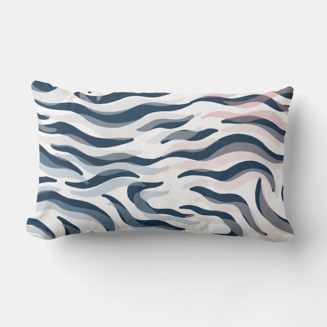 Coussin Rectangle Poster de animal en marine et aquarelle (Recto)