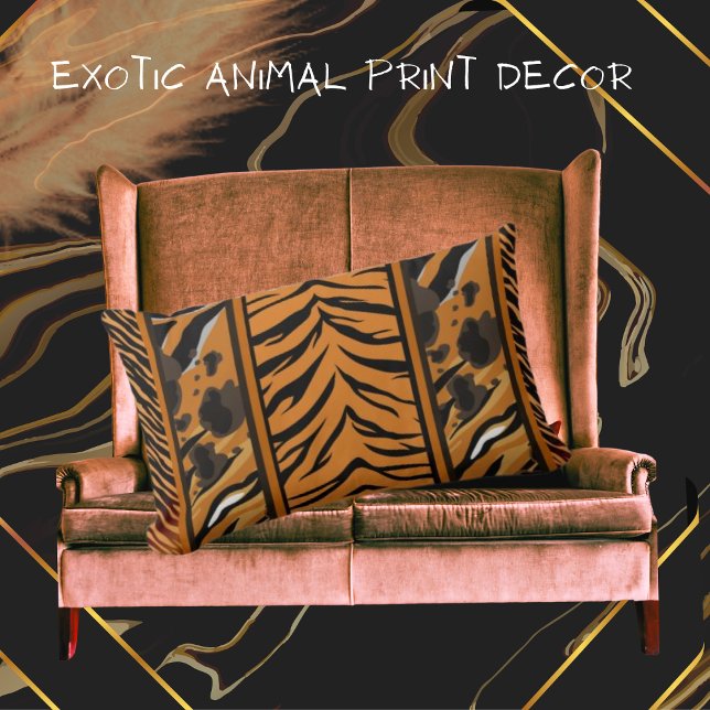 Coussin Rectangle Poster de animal Tiger (Créateur téléchargé)